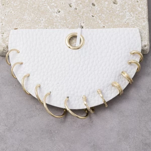 Six Pair Textured Open Hoop Earring Set