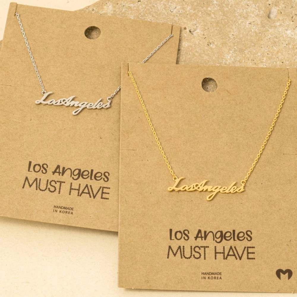 Handwritten Los Angeles Necklace