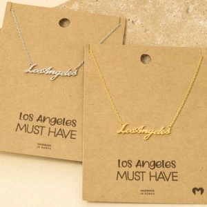 Handwritten Los Angeles Necklace