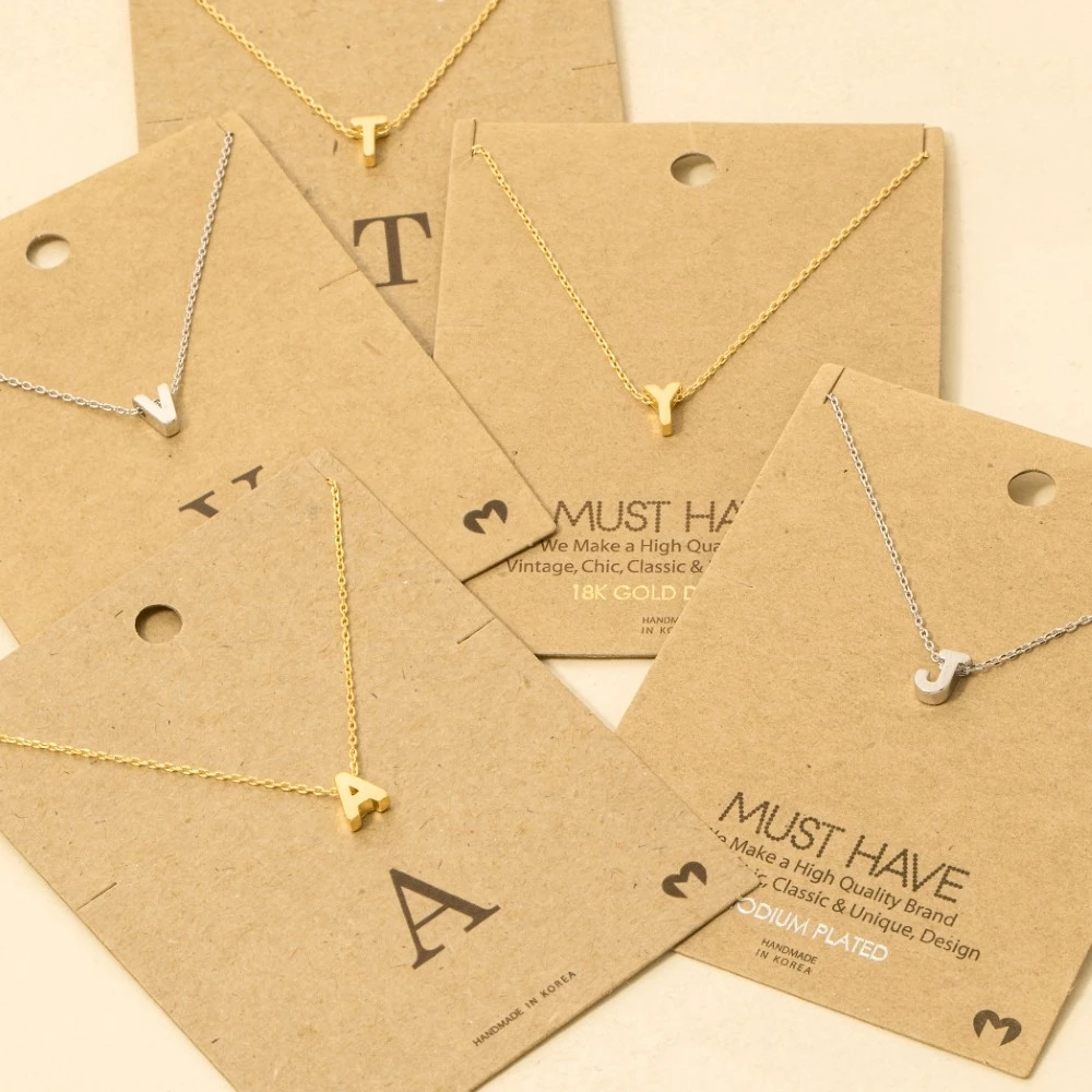 Initial Pendant Necklace