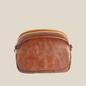 Leather Flap Crossbody Bag