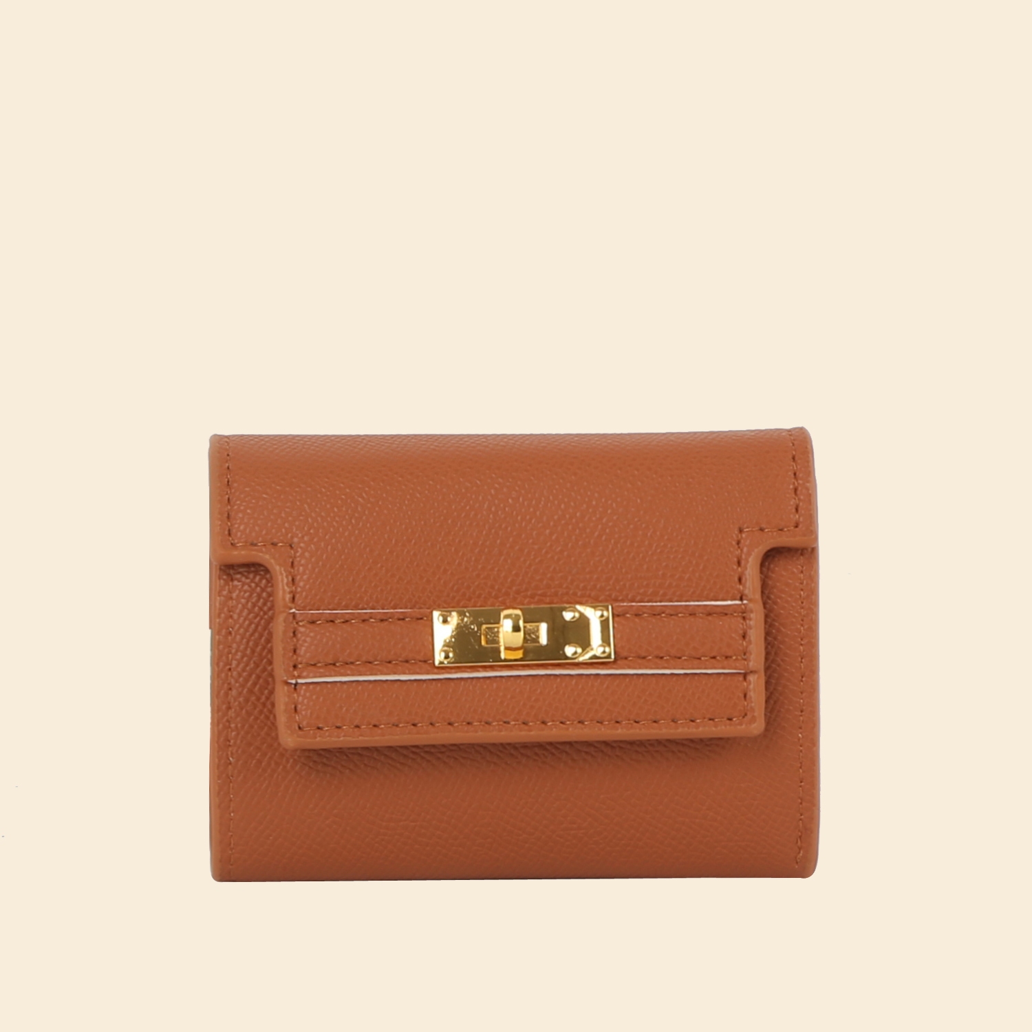 Simple Turn Lock Envelope Clutch Bag