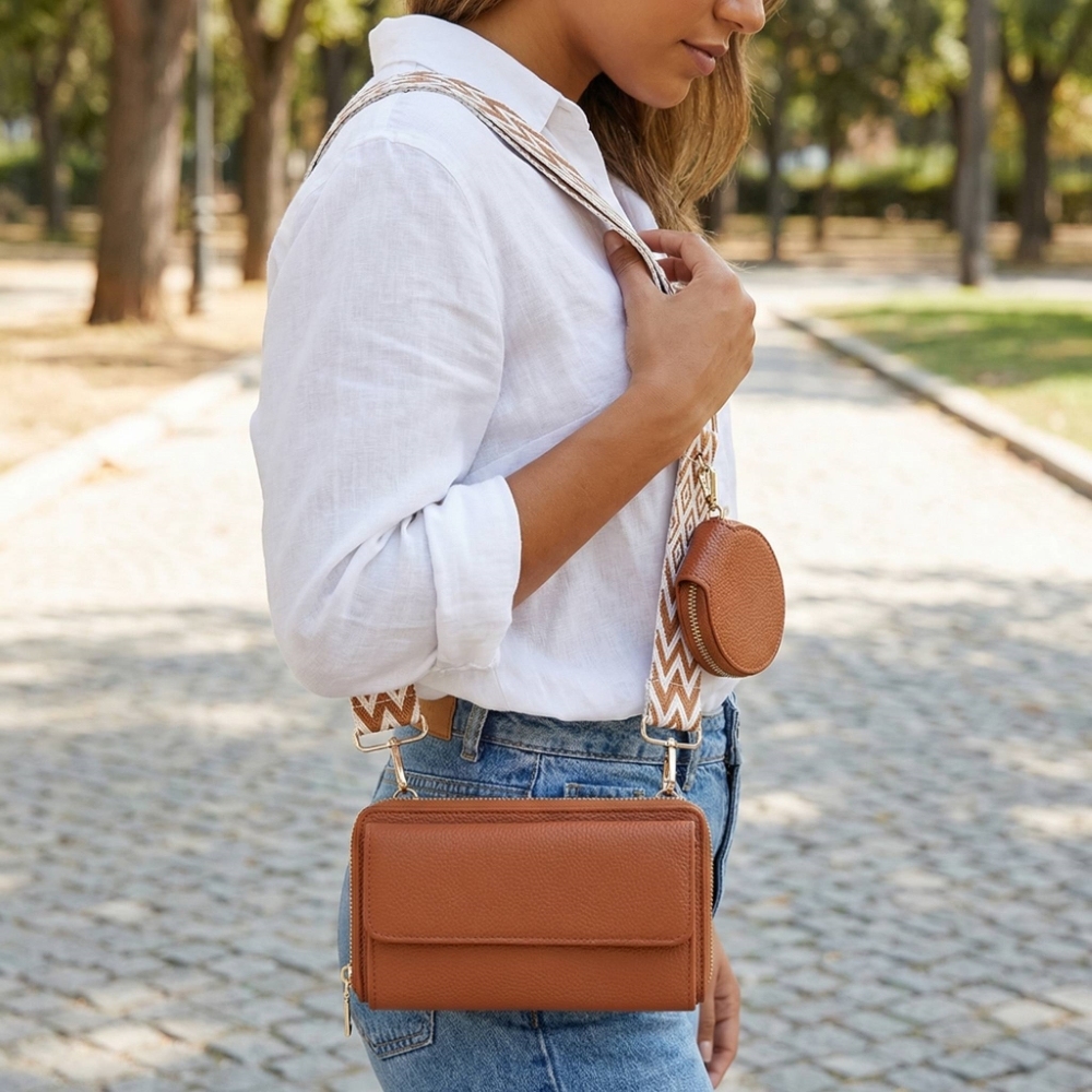 Guitar Strap 2 In 1 Crossbody Wallet Clutch Bag