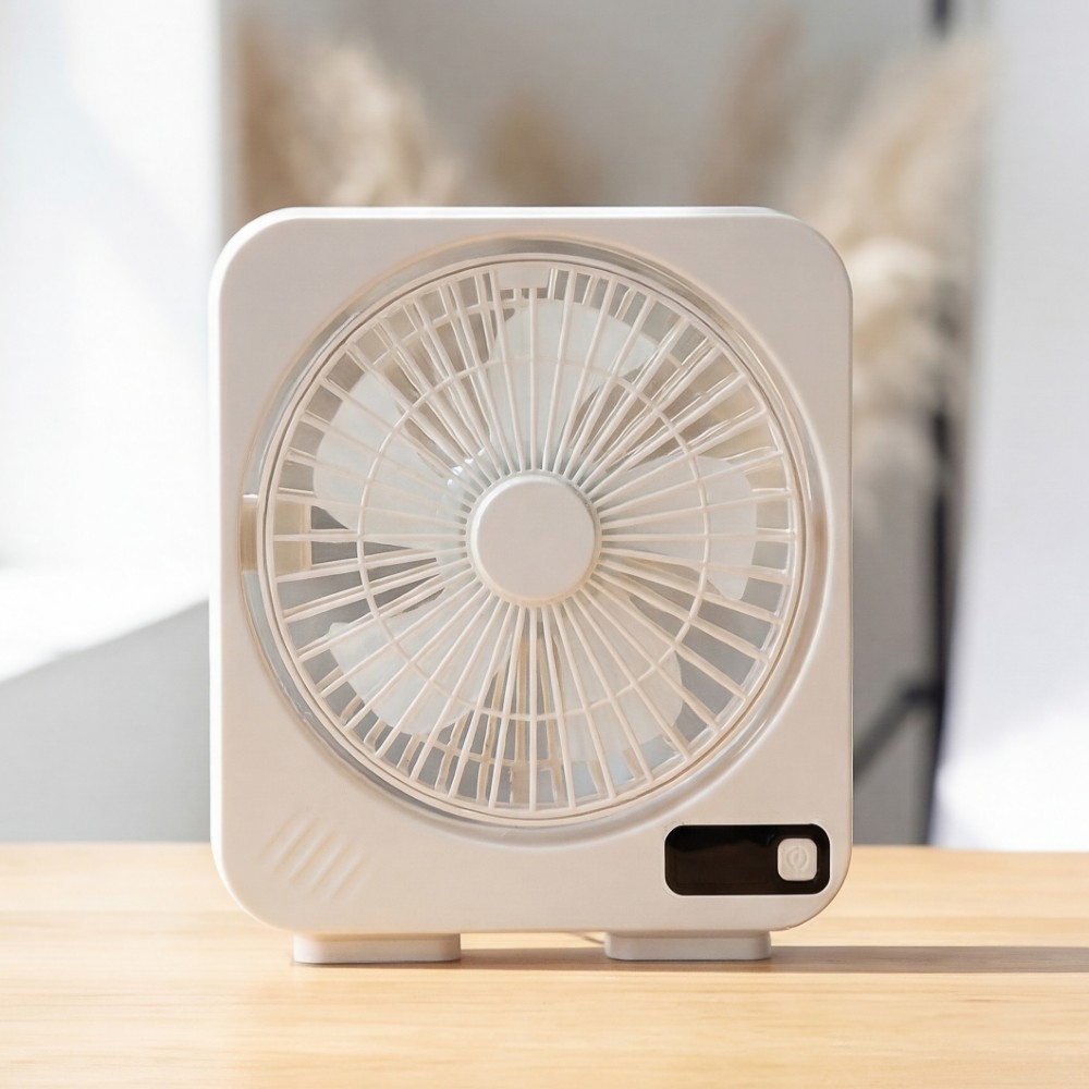Rechargeable Square Mini Desk Fan