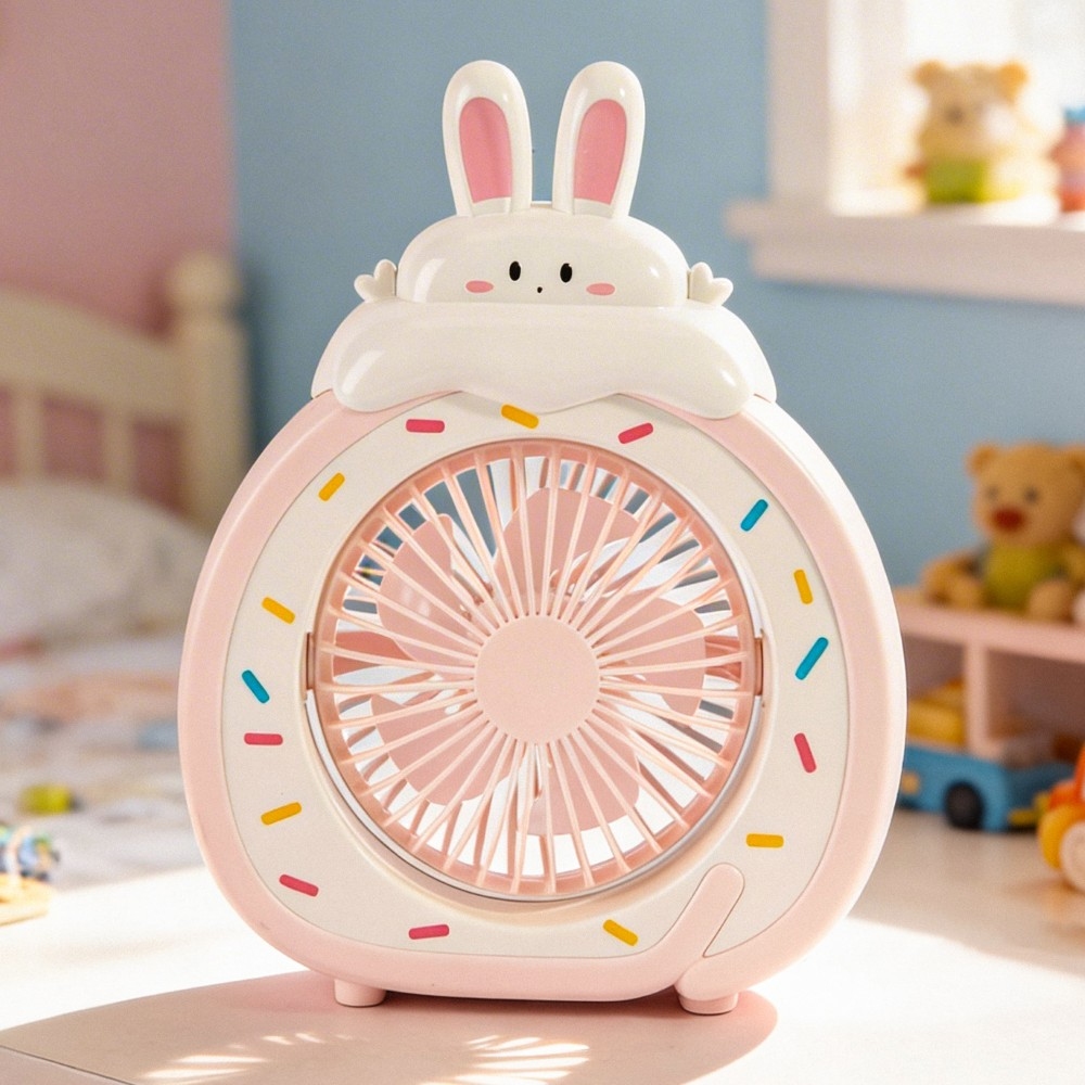 Cute Bunny Themed Mini Desk Fan