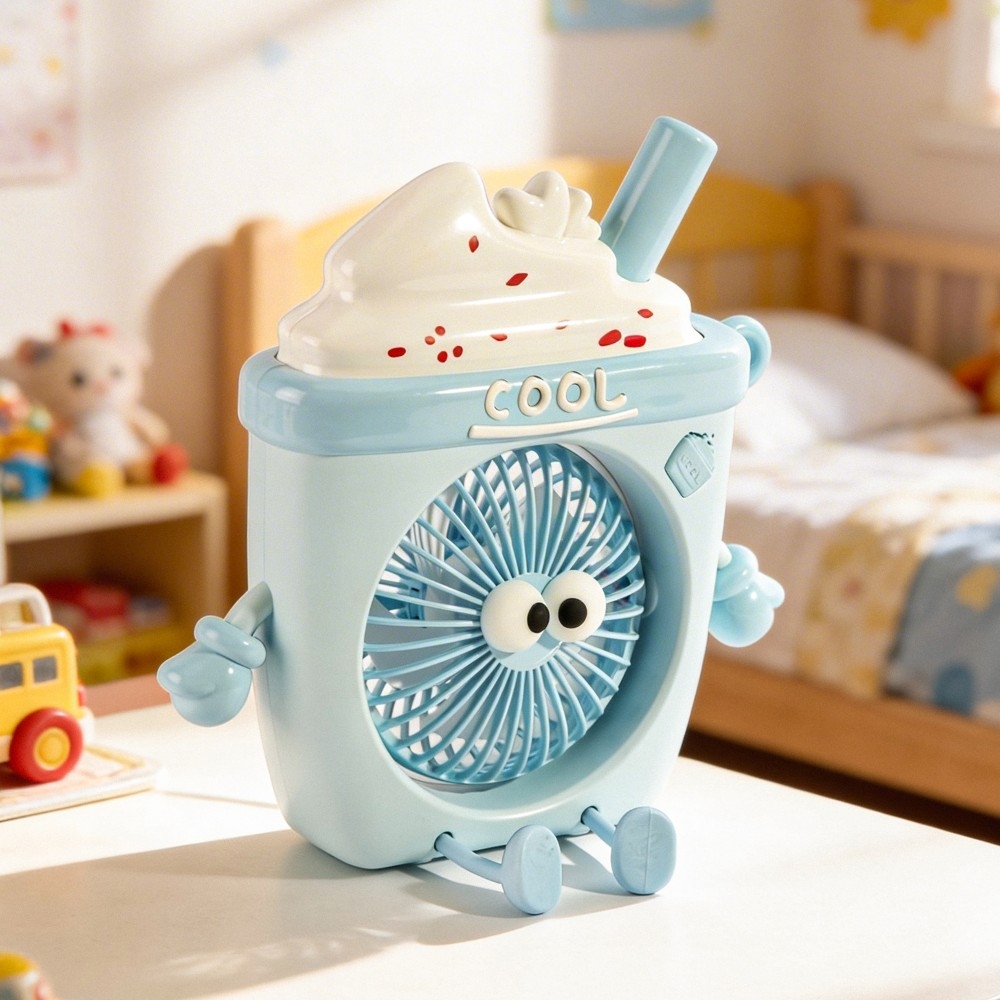 Cool Ice Cream Themed Mini Desk Fan
