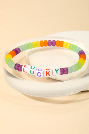 Forever Block Beaded Bracelet