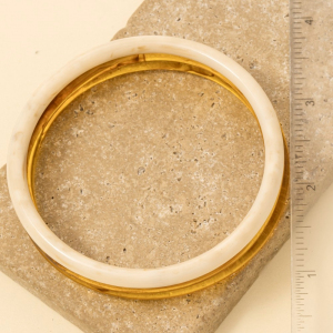 Thin Resin Bangle Bracelet 3 Piece Set