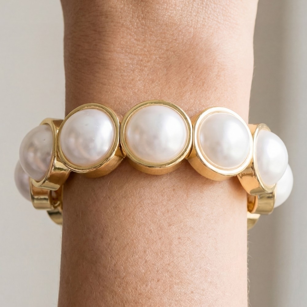Pearl Domes Elastic Bracelet