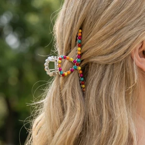 Stone Ball Studded Hair Claw