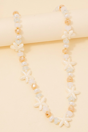 Starfish Beads Mixed Beaded Necklace