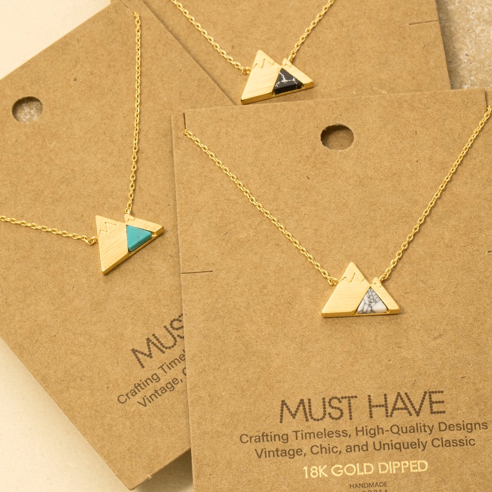 Stone Mountain Pendant Necklace