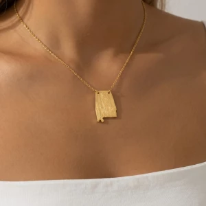 Alabama State Pendant Necklace