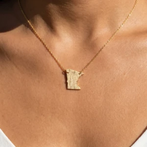 Minnesota State Pendant Necklace