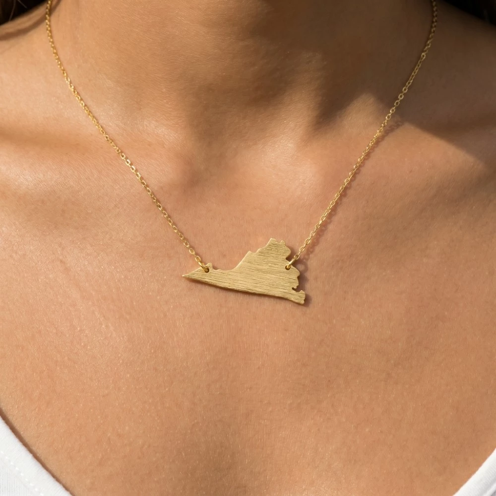 Virginia State Pendant Necklace
