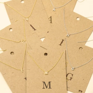 Mini Rhinestone Initial Necklace