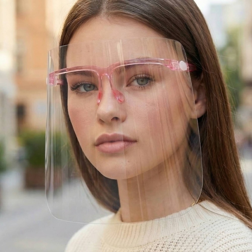 Acetate Frame Face Shield Glasses