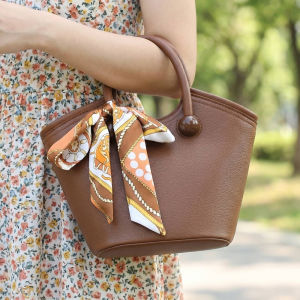 Scarf Round Top Handle Satchel