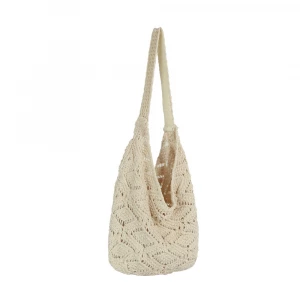 Crochet Knit Cotton Shoulder Bag