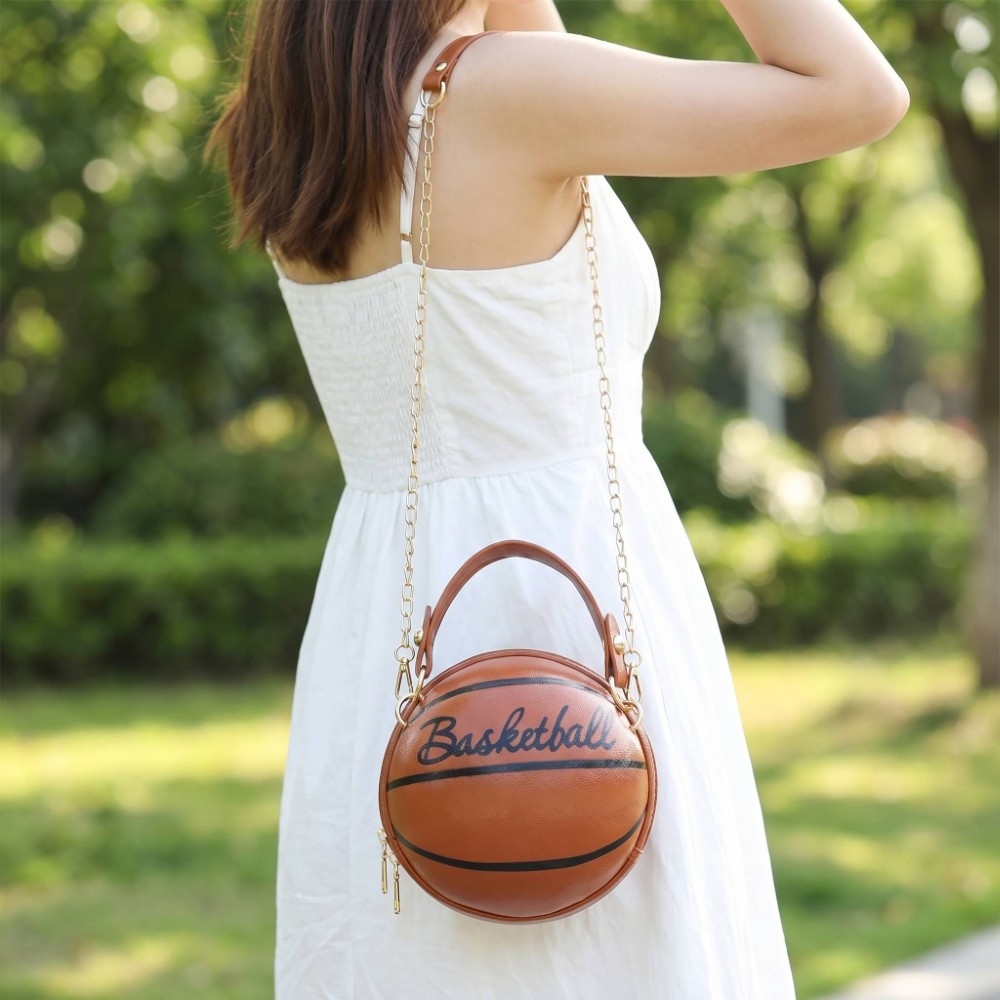 Basketball Shaped Crossbody Bag