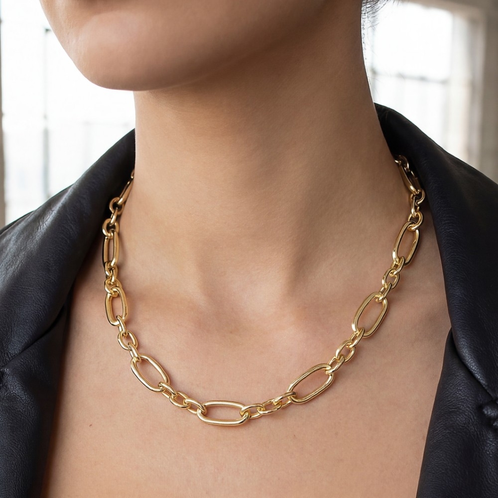 Cable Chain Link Necklace