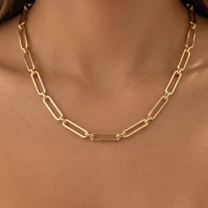 Chunky Paperclip Link Chain Necklace