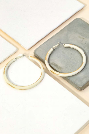Circle Latch Hoop Earrings