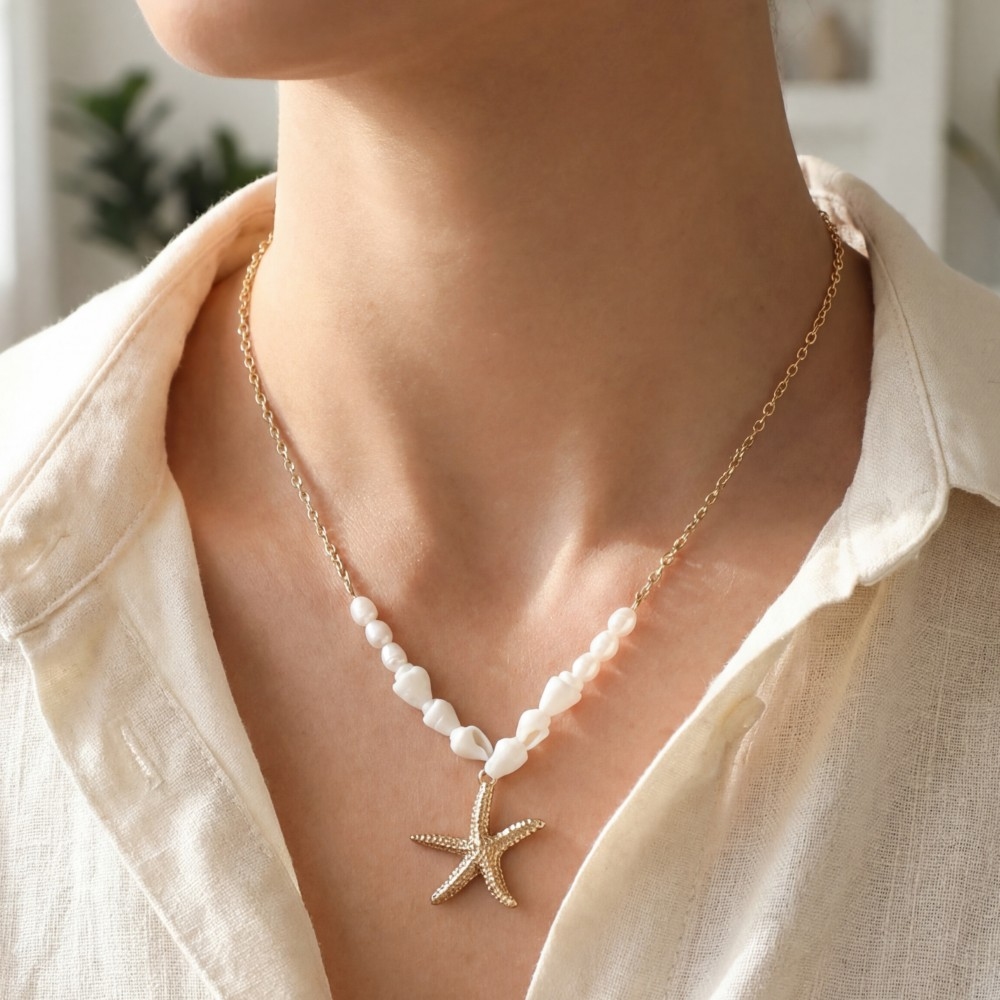 Sealife Starfish Pendant Necklace
