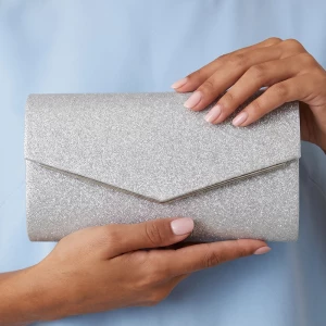 Glitter Envelope Foldover Evening Clutch