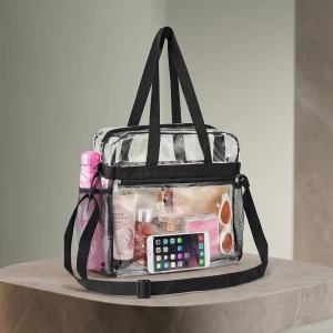 Clear Transparent Crossbody Lunch Tote
