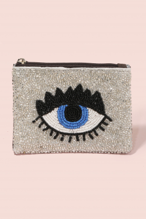 Beaded Eye Coin Purse