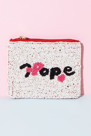 Hope Beaded Coin Purse