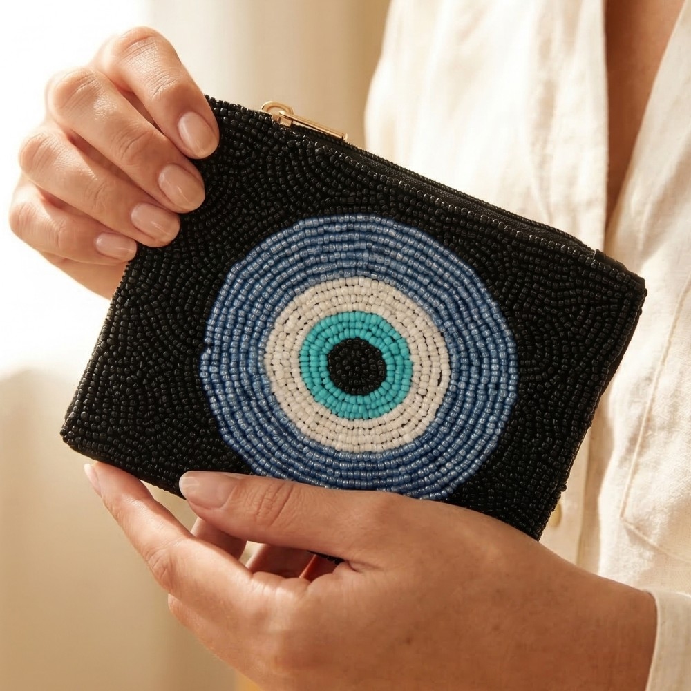 Circle Evil Eye Coin Purse
