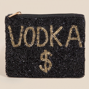 Vodka Money Seed Beaded Coin Purse