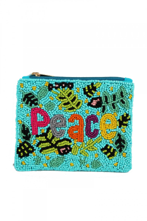 Peace Print Coin Purse