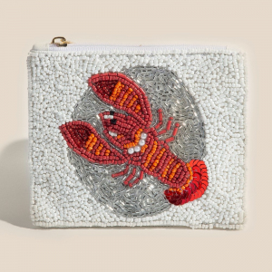 Seed Beaded Lobster Coin Purse