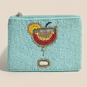 Margarita Glass Seed Beaded Coin Purse