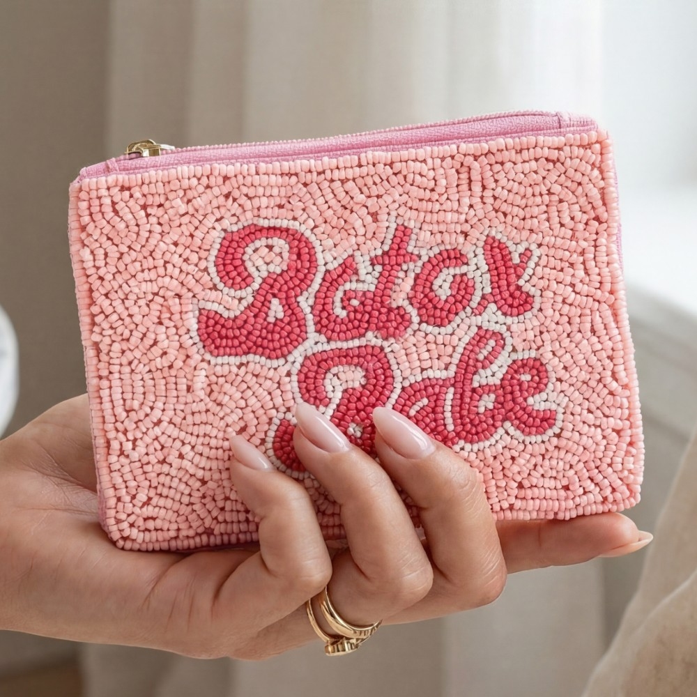 Botox Babe Seed Beaded Coin Purse