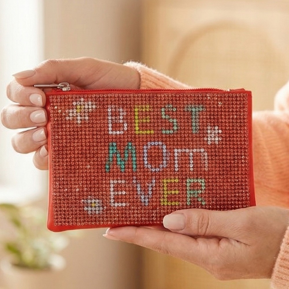 Best Mom Every Pave Coin Purse