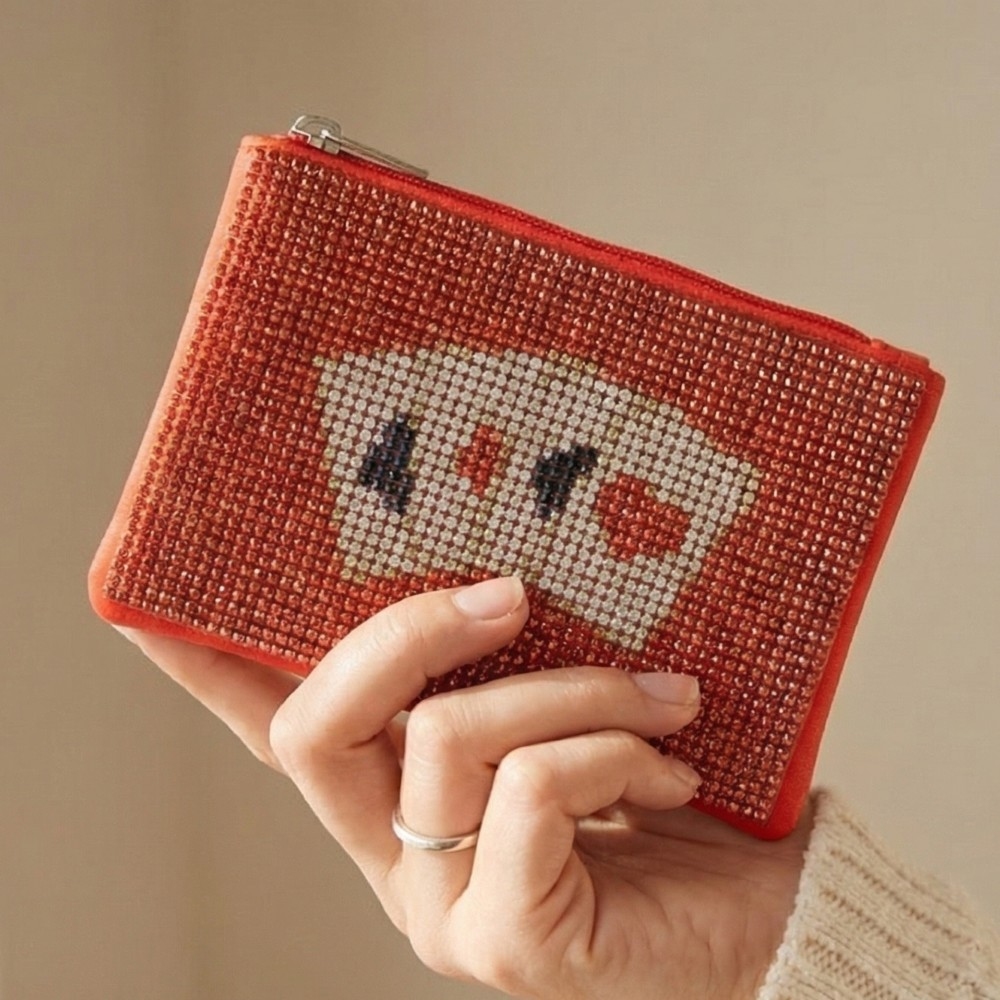Playing Cards Pave Coin Purse