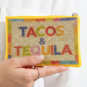 Tacos And Tequila Pave Coin Purse