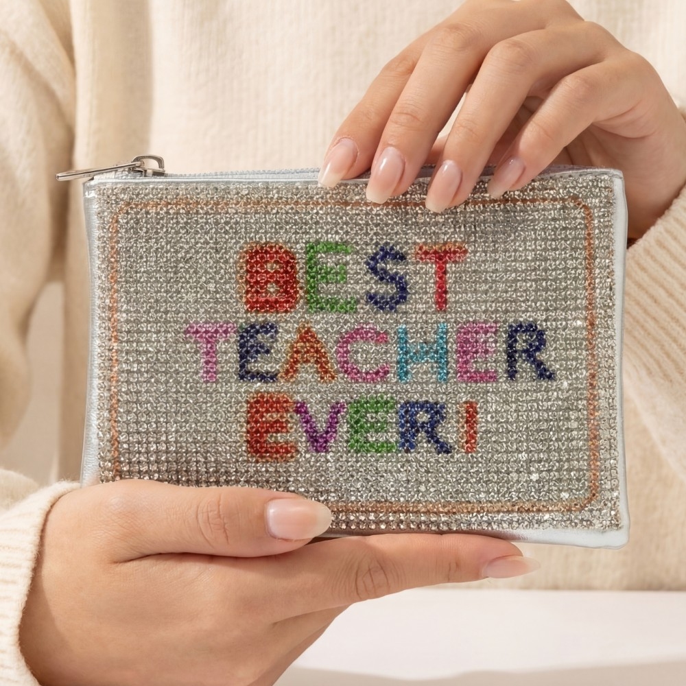 Best Teacher Ever Pave Coin Purse