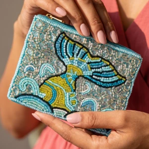 Mermaid Tail Sequin Beaded Coin Purse