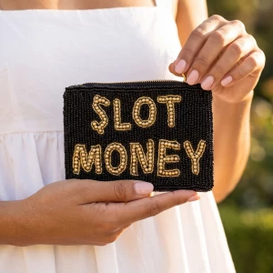 Slot Money Beaded Coin Pouch