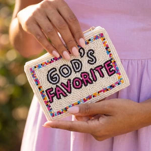 Gods Favorite Beaded Coin Pouch