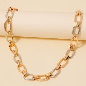 Simple Oval Chain Link Necklace