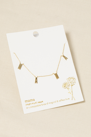Mama Station Charms Chain Necklace
