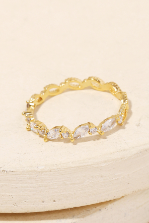 Marquise Rhinestone Eternity Ring