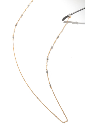 Simple Bead Charms Glasses Chain