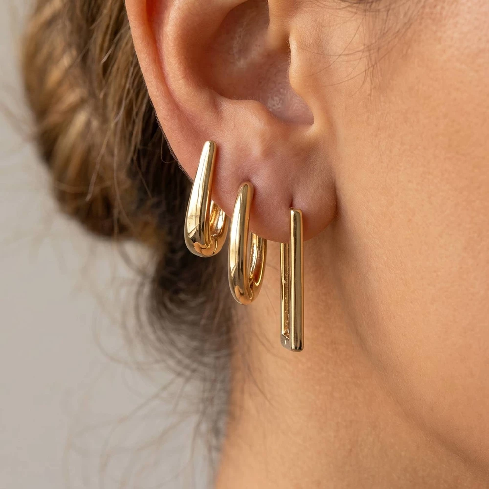 Mixed Multi Hoop Earring Set